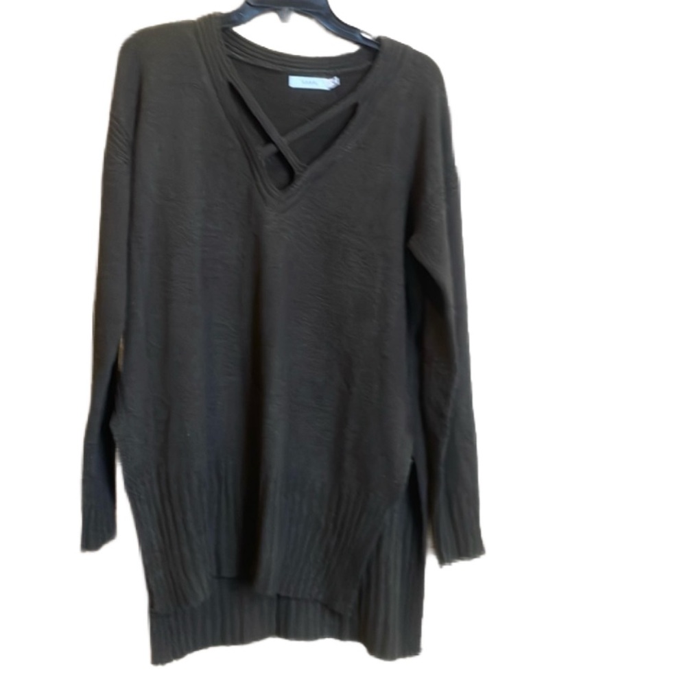 Lush army green long sweater size medium